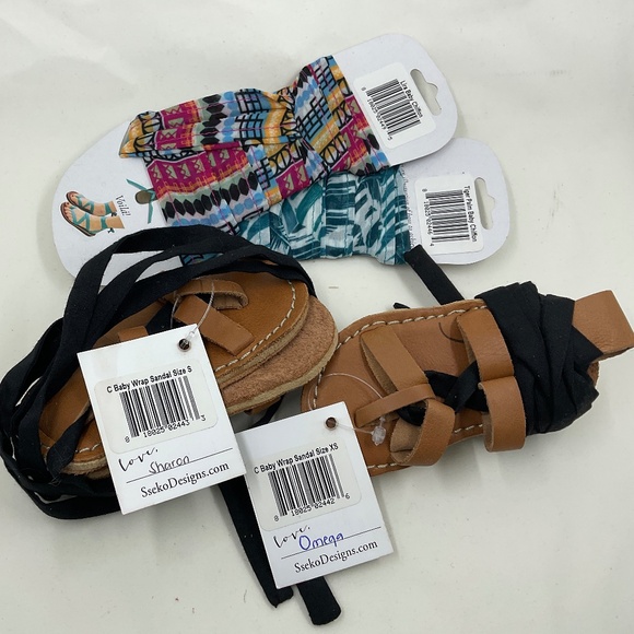 Sseko Baby Wrap Sandals & Ribbons - Picture 1 of 1